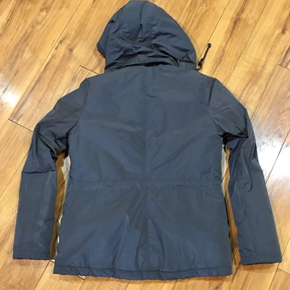 H&M winter coat jacket lined snow rain puffer small grey gray blue - Picture 10 of 14